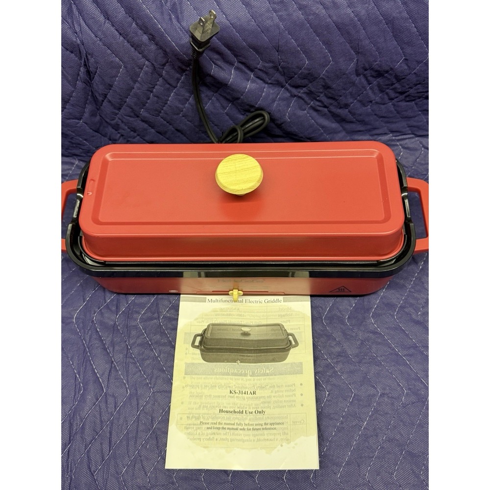 HeHoGoGo Electric Griddle Grill Nonstick‎ Open Box Adjustable Temp